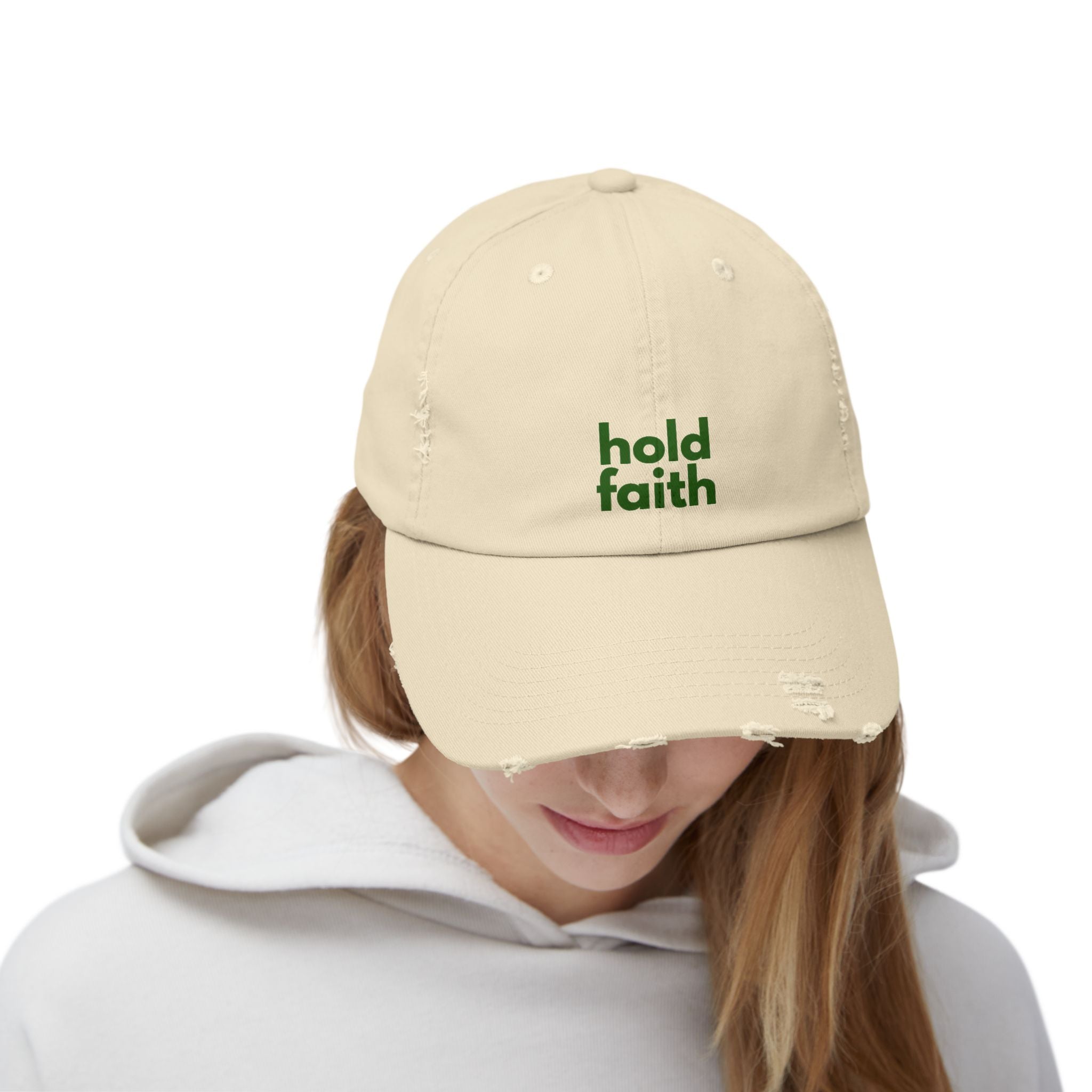 Hold Faith - Unisex Distress Cap